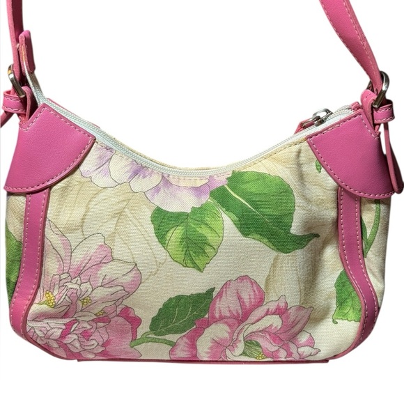 Fossil 1990’s Baguette Floral Print Purse - Picture 1 of 7